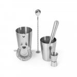 BRAMBLE. 6-piece stainless steel cocktail set - Silver