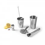 BRAMBLE. 6-piece stainless steel cocktail set - Silver