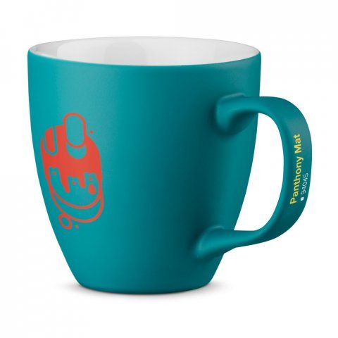 PANTHONY MAT. Cana de portelan 450 mL - Albastru turcoaz