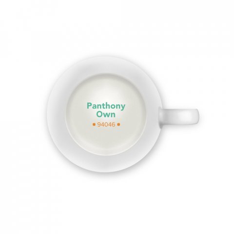 PANTHONY OWN. Cana de portelan 450 mL - Alb