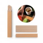 LAMONE. Strohhalm-Set aus Kraftpapier