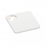 FUNFAYE. Posavasos de ABS con abrebotellas - Blanco