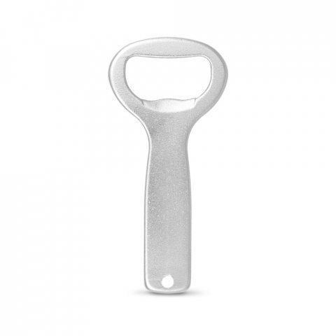 BARLEY. Bottle opener in aluminium - Satin silver