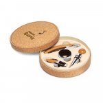 MORETO. Vin set med 4 stycken i bambu, rostfritt st&aring;l och ABS - Naturf&auml;rg