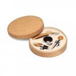 MORETO. Vin set med 4 stycken i bambu, rostfritt st&aring;l och ABS - Naturf&auml;rg