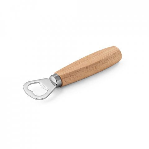 HOLZ. D&eacute;capsuleur en m&eacute;tal et bois - Naturel clair