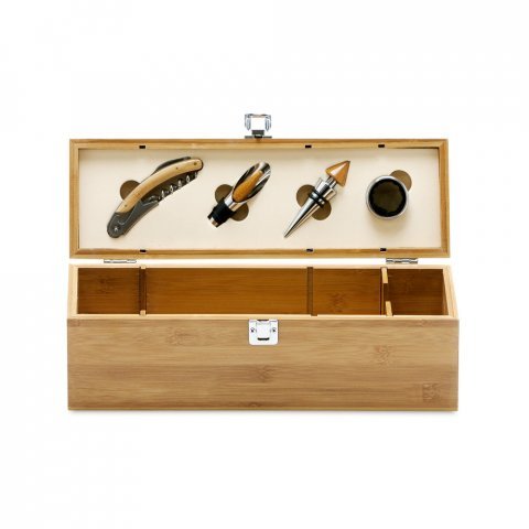 SYRAH. Vinski set od bambusa, ABS i nerđajućeg čelika - Natural