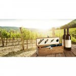 SYRAH. Vinski set od bambusa, ABS i nerđajućeg čelika