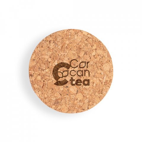 JASMIN 1000. Szklana butelka z korkową pokrywką o pojemności 1 litra - Naturalny