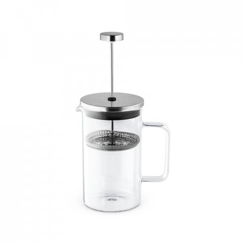 JENSON. Cafetieră din sticlă 600 mL - Argintiu