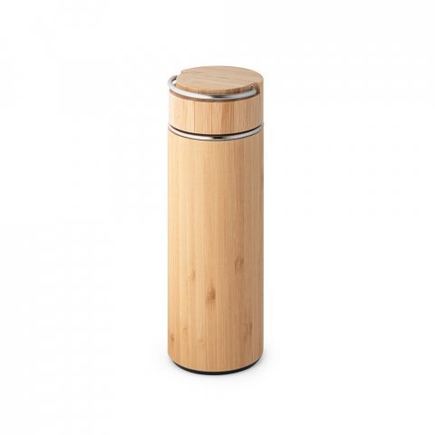 SOW. Borraccia termica in bamb&ugrave; e acciaio inox 440 mL - Naturale