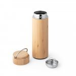 SOW. Borraccia termica in bamb&ugrave; e acciaio inox 440 mL - Naturale
