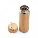 SOW. Borraccia termica in bamb&ugrave; e acciaio inox 440 mL - Naturale