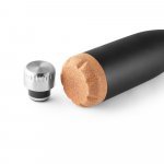 SOLBERG. Borraccia termica in acciaio inox con base in sughero 560 mL - Nero