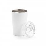 SLIDER. Stainless steel sublimation travel cup 380 mL - White
