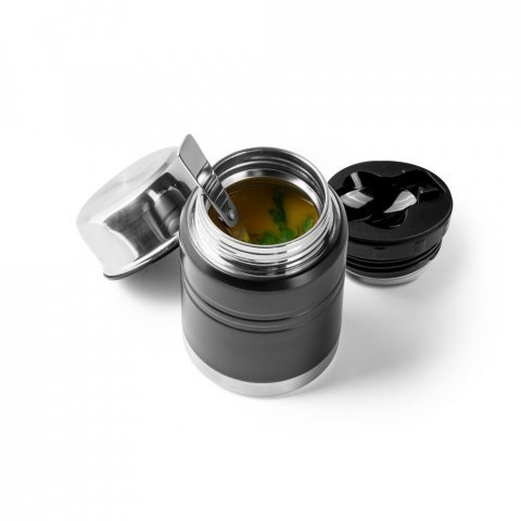 GIMLET. 550 mL Stainless steel food thermos - Black