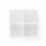 GLACIER. Set di cubi riutilizzabili in acciaio inox - Cromato