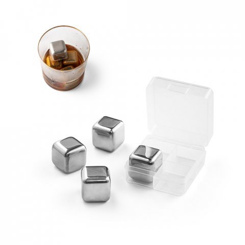 GLACIER. Set di cubi riutilizzabili in acciaio inox