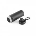 FEDERER. Trinkflasche aus 90% recyceltem Edelstahl 570 mL - Schwarz