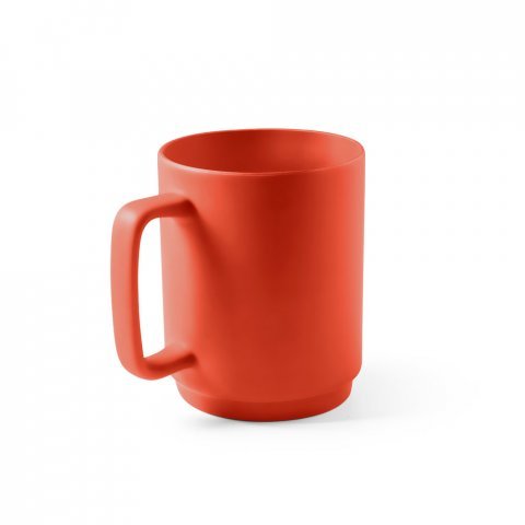 MIGHTY. Keramik krus i enkelt design 330 mL - R&oslash;d 