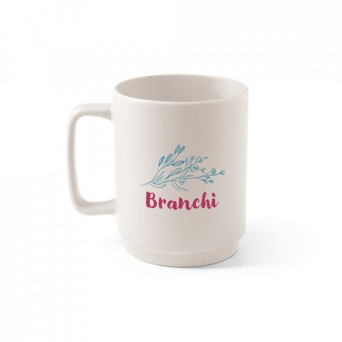 MIGHTY. Keramik krus i enkelt design 330 mL - Pastel hvid