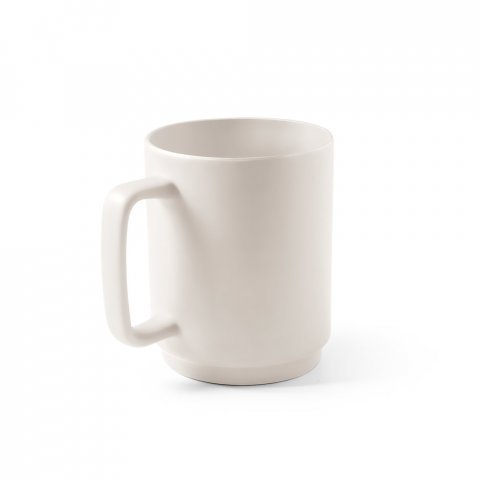 MIGHTY. Keramik krus i enkelt design 330 mL - Pastel hvid