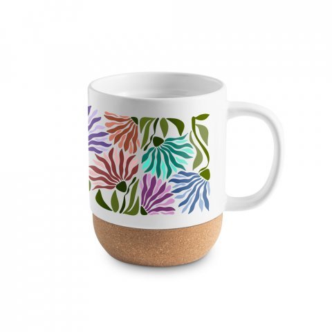 RORY SUB. Cană din ceramică cu strat de sublimare 390 ml - Alb