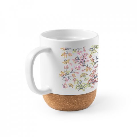 RORY SUB. Cană din ceramică cu strat de sublimare 390 ml - Alb