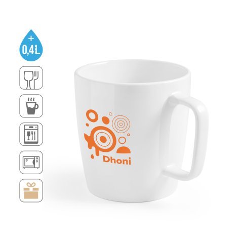 DHONI WHITE. Keramik krus 450 ml