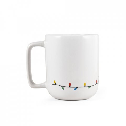 REINDEER. Cană cu design de Crăciun 330 ml - Alb