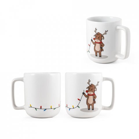 REINDEER. Cană cu design de Crăciun 330 ml