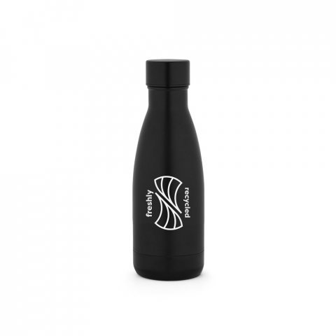 RE-BUFFON S. Termos fabricat din 90% oțel inoxidabil reciclat 400 ml - Negru