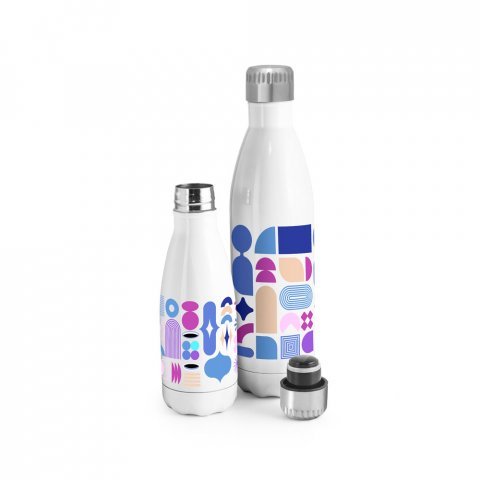 AMORTI L. Rostfri sublimeringstermos 800 ml - Vit
