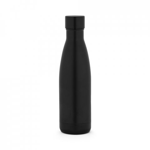 RE-BUFFON M. Thermos en acier inoxydable recycl&eacute; &agrave; 90 % 520 ml - Noir