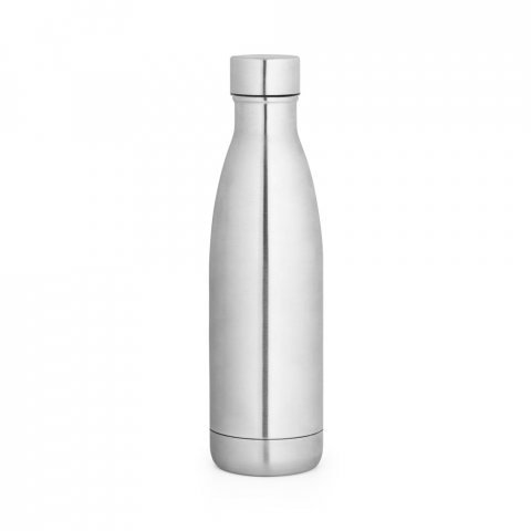 RE-BUFFON M. Thermos en acier inoxydable recycl&eacute; &agrave; 90 % 520 ml - Argent&eacute; satin&eacute;