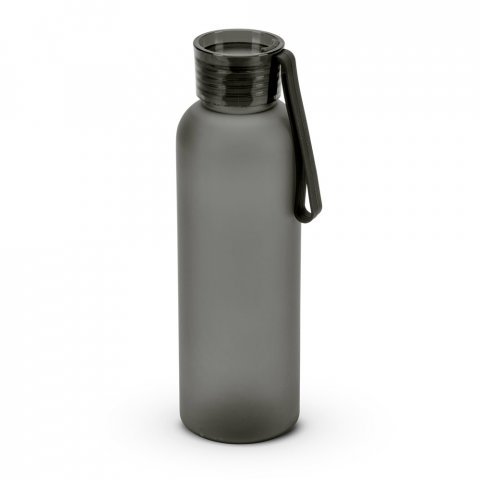 RIO rPET. Recycled PET (100% rPET) bottle with matt finish 600 mL - Black