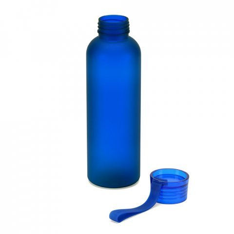 RIO rPET. Recycled PET (100% rPET) bottle with matt finish 600 mL - Blue