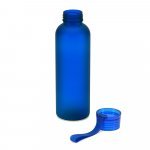 RIO rPET. Recycled PET (100% rPET) bottle with matt finish 600 mL - Blue