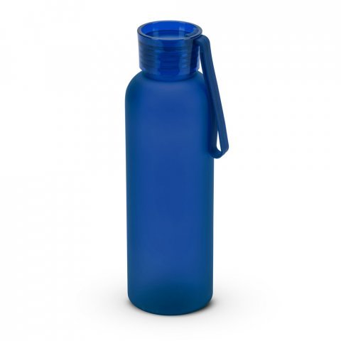 RIO rPET. Recycled PET (100% rPET) bottle with matt finish 600 mL - Blue