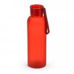 RIO rPET. Recycled PET (100% rPET) bottle with matt finish 600 mL - Red