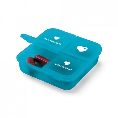 ROBERTS. Tablet doos met 4 verdelers - Licht blauw