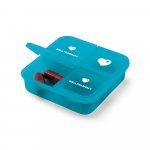 ROBERTS. Tablet doos met 4 verdelers - Licht blauw