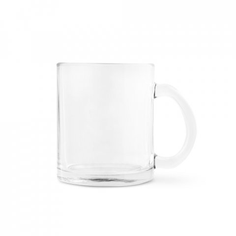 CARMO. Cană din sticlă pentru sublimare 350 mL - Transparent