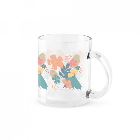 CARMO. Cană din sticlă pentru sublimare 350 mL - Transparent