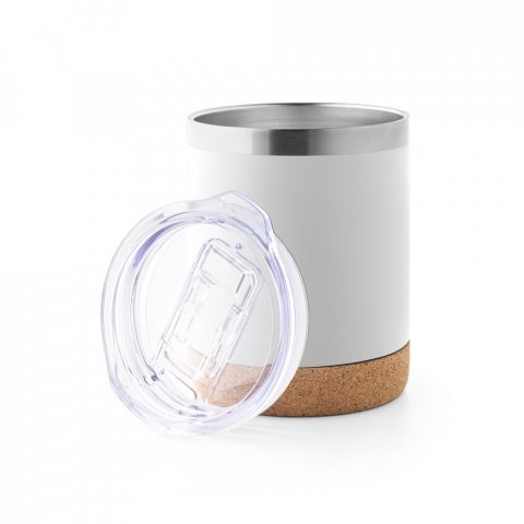 SOLBERG TUMBLER. Nerezov&yacute; cestovn&iacute; hrnek 400 ml - B&iacute;l&aacute;