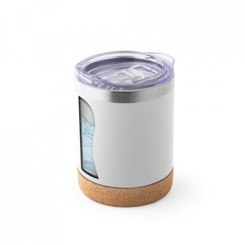 SOLBERG TUMBLER. Nerezov&yacute; cestovn&iacute; hrnek 400 ml - B&iacute;l&aacute;