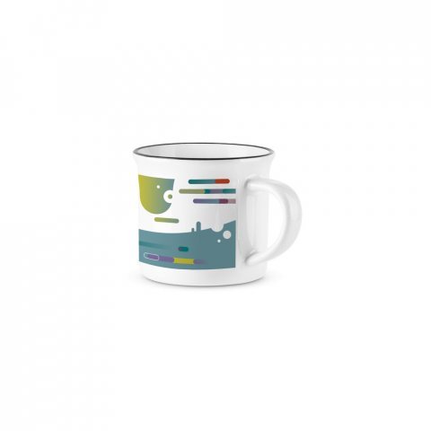 SELDEN. Tasse en c&eacute;ramique pour sublimation 280 mL - Blanc
