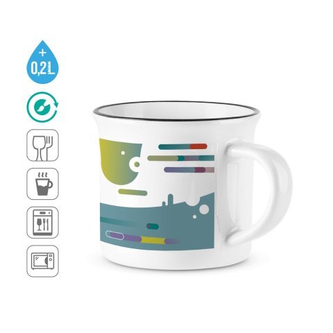 SELDEN. Ceramic mug for sublimation 280 mL