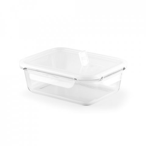 QUORIN. Lunch Box. Hermetic box in borosilicate glass 1 L - White