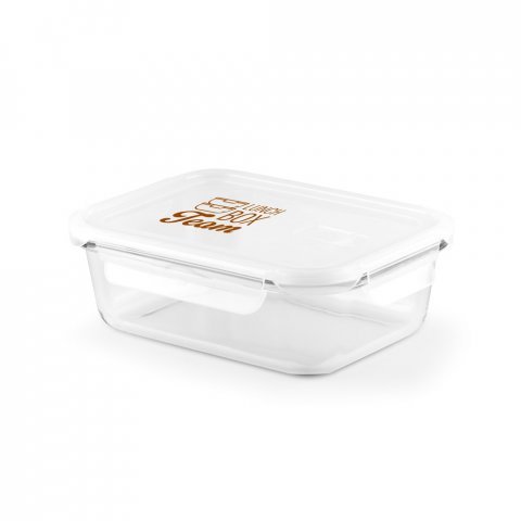 QUORIN. Lunch Box. Hermetic box in borosilicate glass 1 L - White